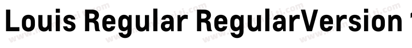 Louis Regular RegularVersion 1306字体转换